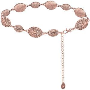 1295 Women's Concho Chain Belt Western Cowgirl Metal Waist For Dress